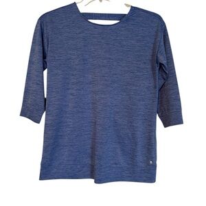 Izod Blue 3/4 Sleeve Top